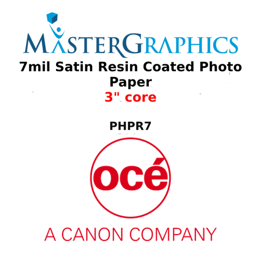 PHPR7 - Oce 7mil Satin Resin Coated Photo Paper - 3" core